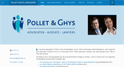 Desktop Screenshot of pollet-ghys.be